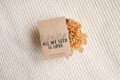 All we seed is love - Seeds packet - All we seed