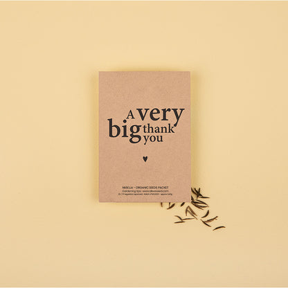 A Very Big Thank You - Seed packets