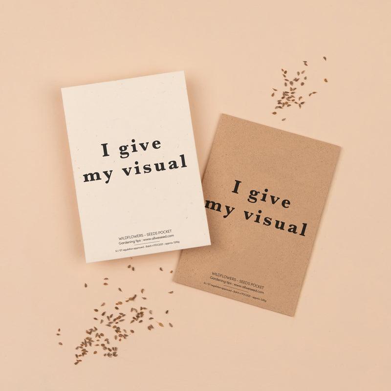 Give your visual - Personalized seed packet - All we seed